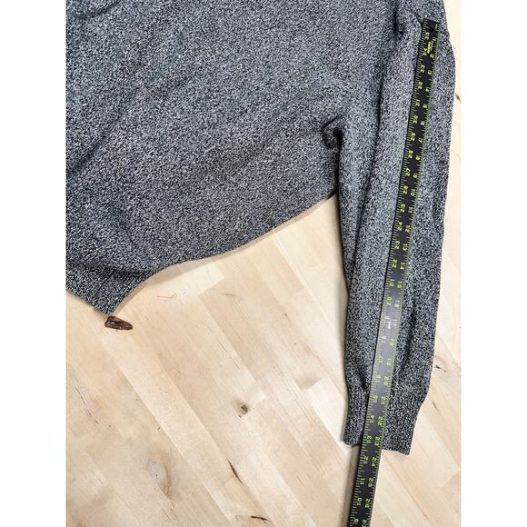 Oak Hill Gray Quarter Zip Cotton Knit Sweatshirt Men's Size 2XL Preppy Golf Core - Picture 4 of 7